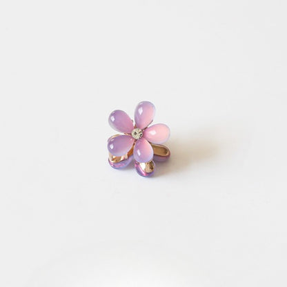 Faux Crystal Mini Claw Clips - Trendy Elegant Small Shark Clips, Bang Clips and Hair Accessories