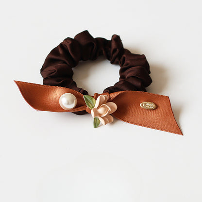 Rose Large Intestine Hair Tie - Trendy Elegant Elastic Band for Women's Hair Ties, Premium Hair Accessory