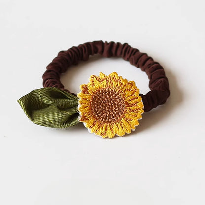 Sunflower Hair Tie - 2023 New Trendy Ins Premium Elegant Hair Band and Elastic for Women's Hair Accessories