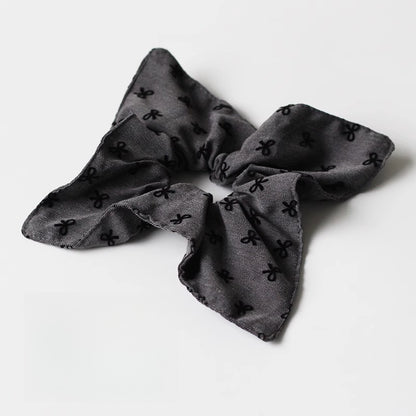 Square Scarf Bow Hair Tie, High Elasticity Durable Hair Band, 2024 New High-end Hair Loop for Tying Hair