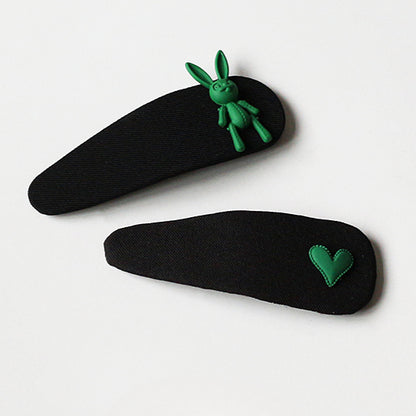 Elegant Green Hairpin, Trendy Side Clip for Stylish Hair Accessories