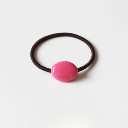 Textured Oval Hair Tie Thick Elastic Band Women New Simple Ponytail Hair Accessory