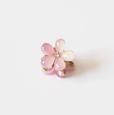 Faux Crystal Mini Claw Clips - Trendy Elegant Small Shark Clips, Bang Clips and Hair Accessories