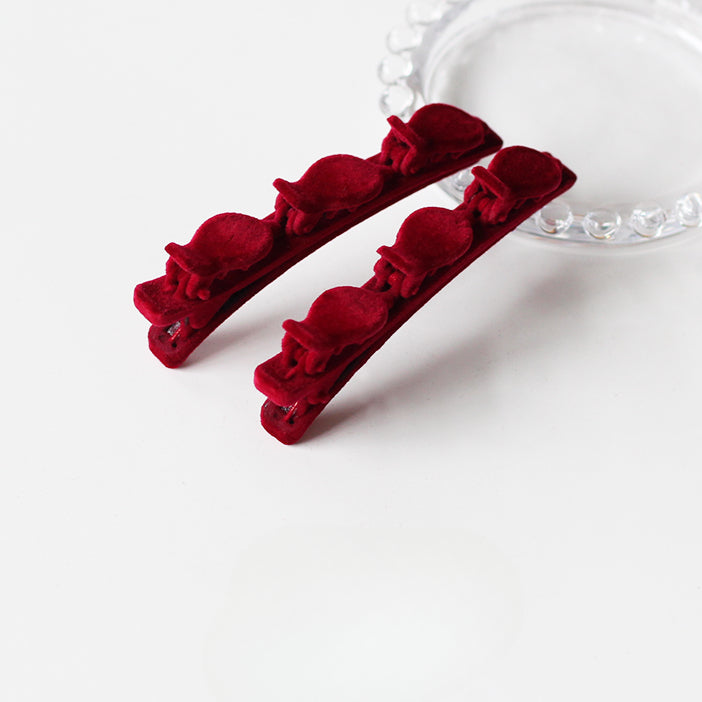 Velvet Hair Clips, Practical And Stylish For Women To Style Hair