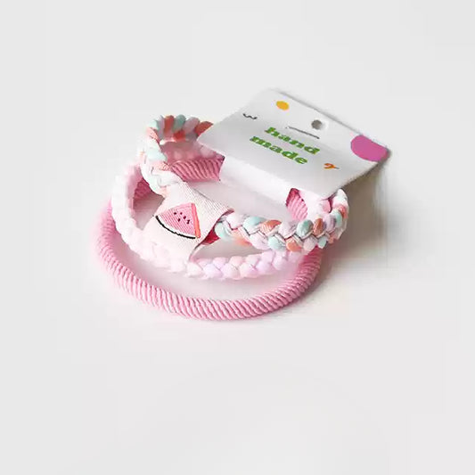 Candy-Colored Hair Ties Cute Trendy Korean Japanese Minimalist Hairbands Women