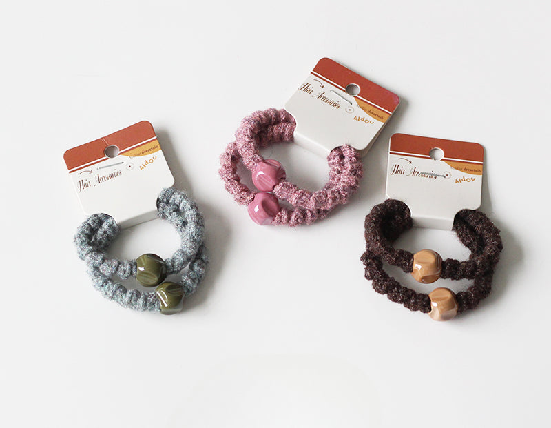 Knitted Wave Hair Ties, High-End And Durable For Women To Tie Hair