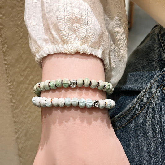 Elegance Porcelain Bead Bracelet for Women -  New Hit for Girls and Couples.