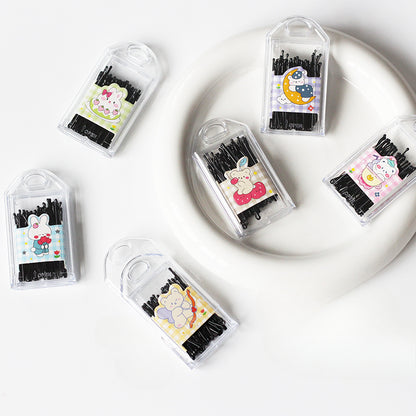 Black Hair Clips Simple And Stylish Hair Accessories Perfect For Bangs Or Stray Hair