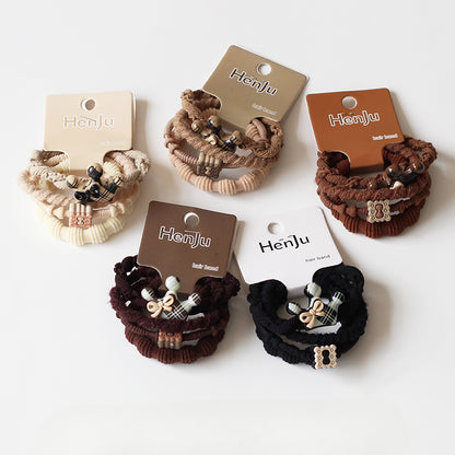 Crown Bow Hair Ties, High-Elasticity And Durable For Women To Tie Hair