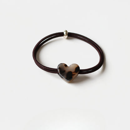 Heart Hair Tie for Women - Simple New Design Elastic Band,Elegant Hair Ties and Small Elastic Hair Loop