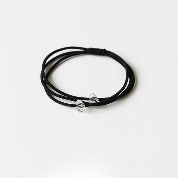 Textured Oval Hair Tie Thick Elastic Band Women New Simple Ponytail Hair Accessory