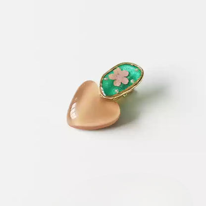 Jelly Color Heart Hair Clips for Women - 2024 New Premium Bang Clips, Forehair Clips and Duckbill Clips