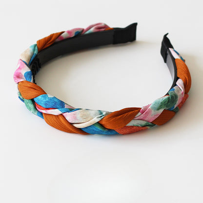 Colorful Twist Headband Stylish Hair Accessory High-End Design For Women Perfect For Makeup Or Daily Use