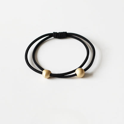 Simple Double-Layer Hair Ties, High-Elasticity And Durable For Women To Tie Hair