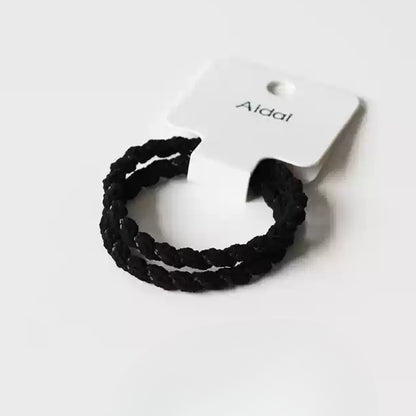Fresh and Simple Hair Ties - Elastic Bands for Women's Ponytails, Trendy 2024 New Hair Loops and Accessories( Two-Piece Set)