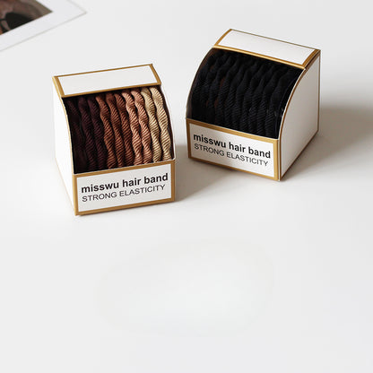 Set Of Ten Hair Ties, High-Elasticity And Durable For Women To Tie Hair