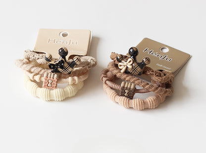 Crown Bow Hair Ties, High-Elasticity And Durable For Women To Tie Hair