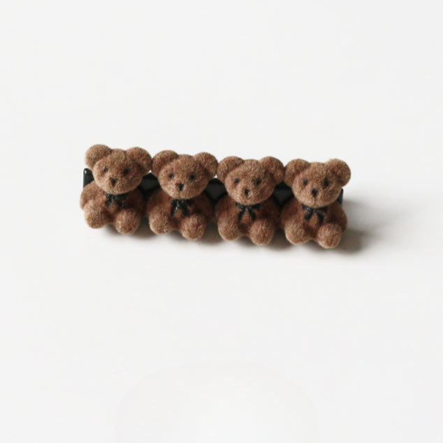 Velvet Bear Hair Clips, Cute And Stylish For Women To Style Hair