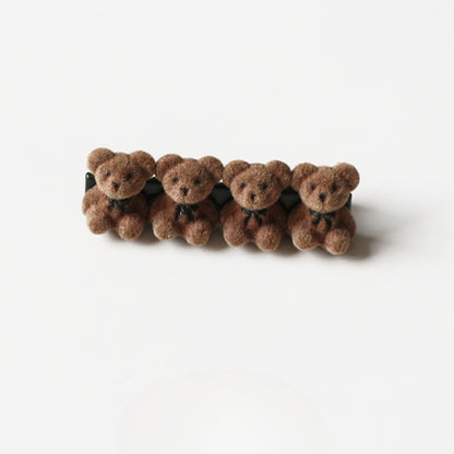 Velvet Bear Hair Clips, Cute And Stylish For Women To Style Hair