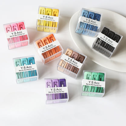 Set Of Nine Gradient Hair Clips, Trendy And Stylish For Women To Style Hair