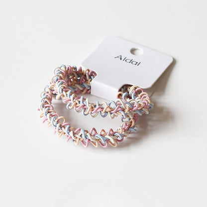 Openwork Knit Hair Ties, Durable And Stylish For Women To Style Hair
