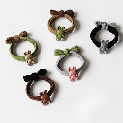 Bunny Hair Tie, 2024 New High-end Seamless Hair Loop, Cute Elastic for Women's Hairstyles