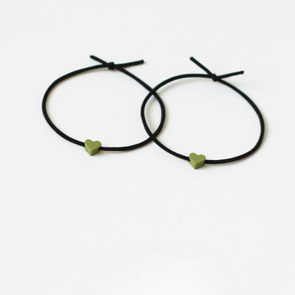 Heart Hair Ties For Couples, Two-In-One And Stylish For Women And Men To Tie Hair