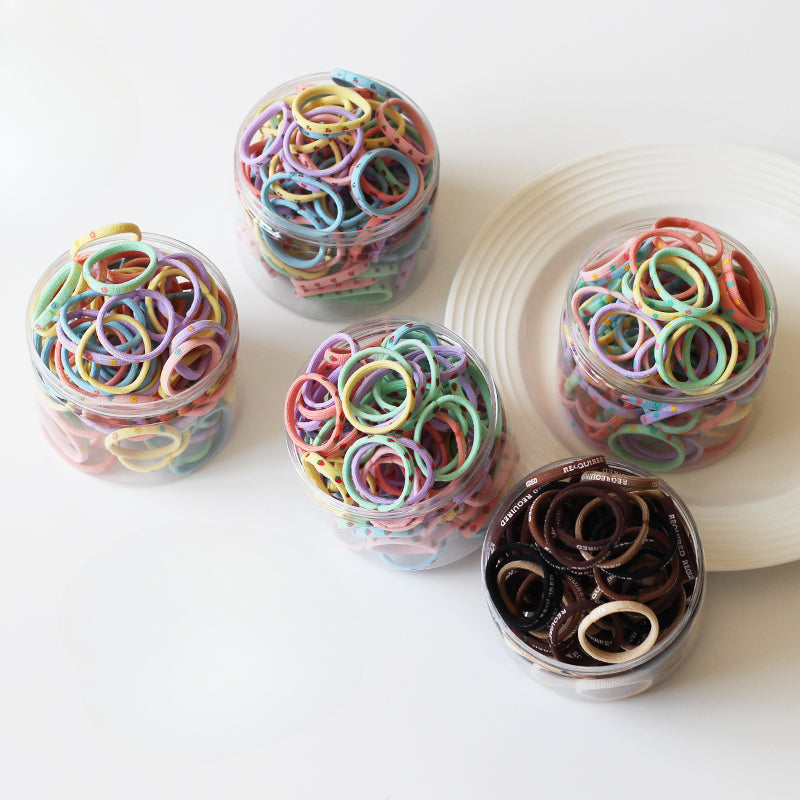 Cute Canister Hair Ties High Elasticity Durable Hairbands Stylish Hair Accessories For Women Perfect For Ponytails