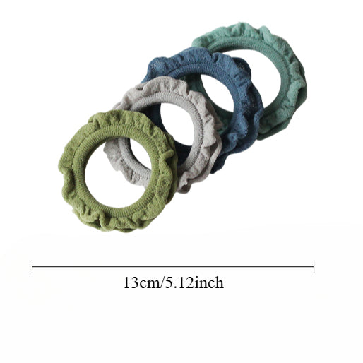 Soft Seamless Hair Ties, Gentle And Stylish For Women To Style Hair（Set of 4）