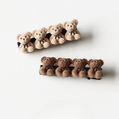 Velvet Bear Hair Clips, Cute And Stylish For Women To Style Hair