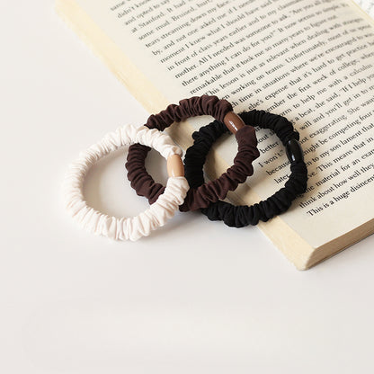 Elegant Hair Ties - Simple Elastic Bands for Women's Hair Ties and Ponytail Holders（Three-Piece Set）