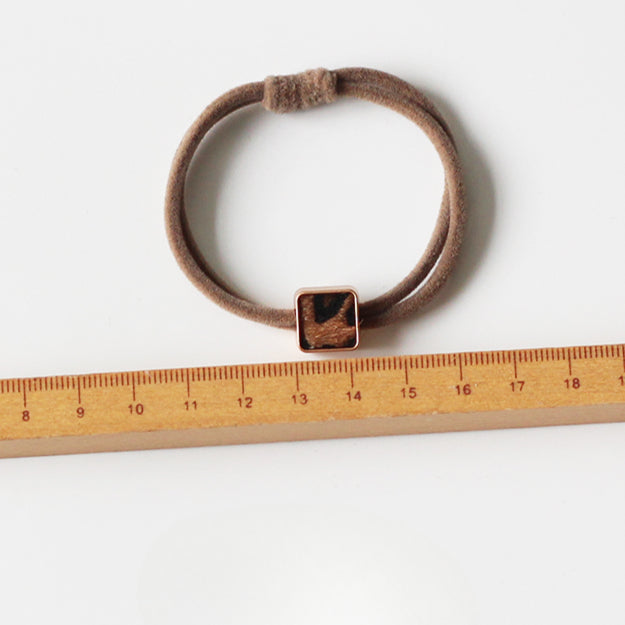 Leopard Print Heart Hair Tie - High Elasticity Durable Elastic Band for Women, 2024 New Premium Hair Loop