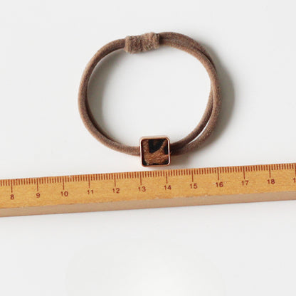 Leopard Print Heart Hair Tie - High Elasticity Durable Elastic Band for Women, 2024 New Premium Hair Loop