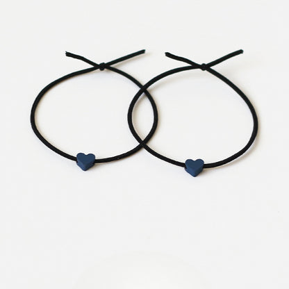 Heart Hair Ties For Couples, Two-In-One And Stylish For Women And Men To Tie Hair