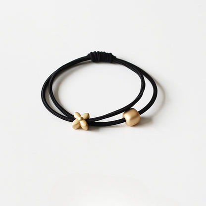 Simple Double-Layer Hair Ties, High-Elasticity And Durable For Women To Tie Hair