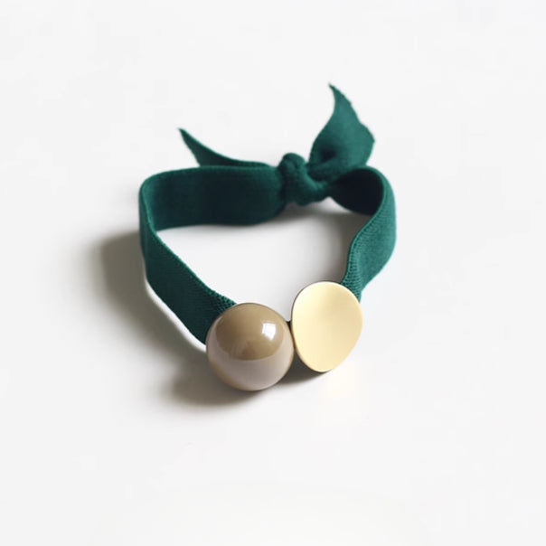 Wide Hair Tie Simple Ponytail Band Women Elegant Hair Accessory Trendy Style