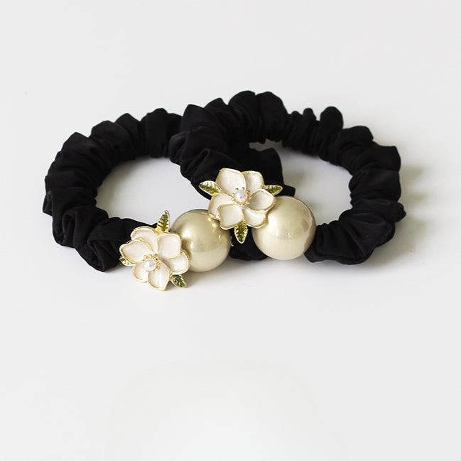 Sweet Camellia Large Intestine Hair Tie, Stylish Hair Loop, 2024 New Elastic for Tying Hair, Hair Accessory for Women