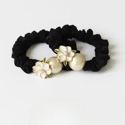 Sweet Camellia Large Intestine Hair Tie, Stylish Hair Loop, 2024 New Elastic for Tying Hair, Hair Accessory for Women