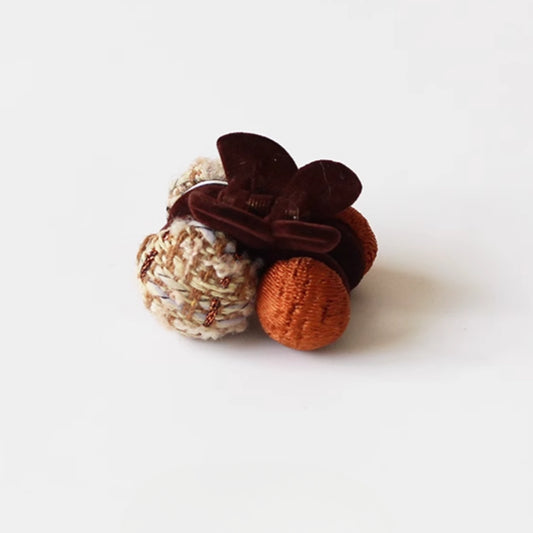 Cherry Pom-Pom Hair Clips, Cute And Stylish For Women To Style Hair In Winter