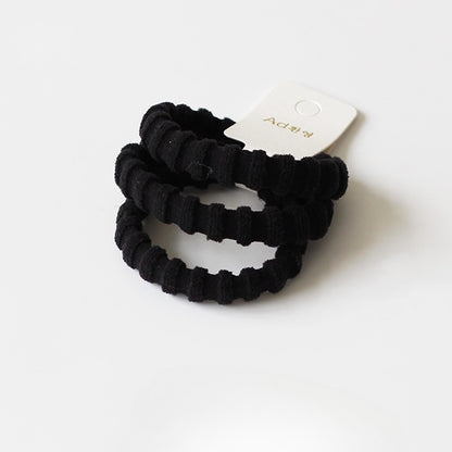 3-Piece Thick High Elasticity Jacquard Towel Loop - Seamless Durable Hair Ties, Elastic Bands, and Simple Hair Holders