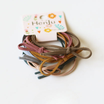 Simple Bow Hair Ties, Sweet And Basic For Girls To Tie Hair Six-Piece Set