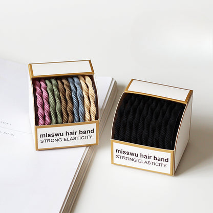 Set Of Ten Hair Ties, High-Elasticity And Durable For Women To Tie Hair