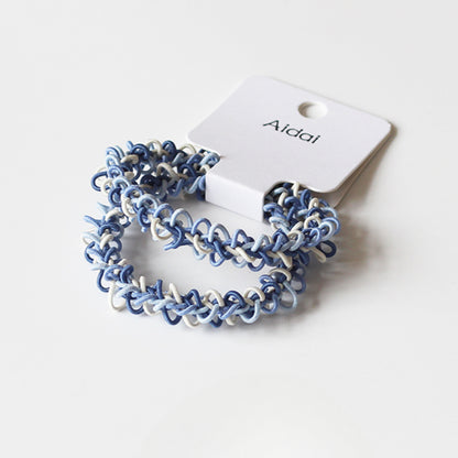 Openwork Knit Hair Ties, Durable And Stylish For Women To Style Hair