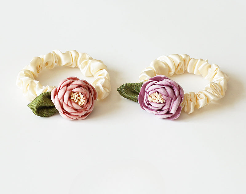 Rose Hair Tie, 2024 New High-end Stylish Hair Loop,Graceful Elastic for Women's Hairstyles