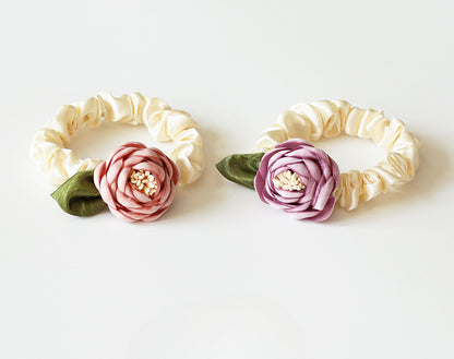 Rose Hair Tie, 2024 New High-end Stylish Hair Loop,Graceful Elastic for Women's Hairstyles