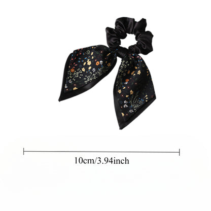 Bow and Flower Hair Tie, 2024 New High-end Hair Loop, High Elasticity Durable Elastic for Hairstyles