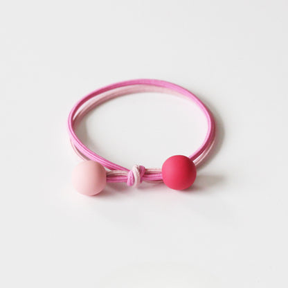 Dual-Tone Pearl Hair Tie, Cute And Durable Elastic Hair Accessory.