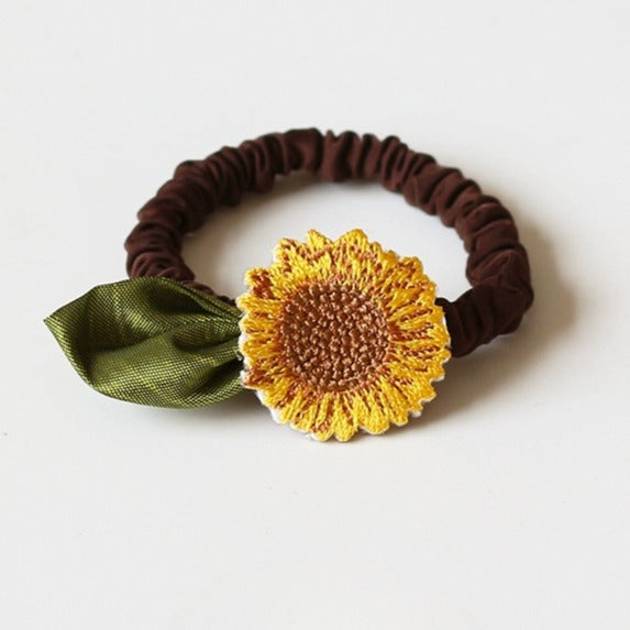 Sunflower Hair Tie - 2023 New Trendy Ins Premium Elegant Hair Band and Elastic for Women's Hair Accessories