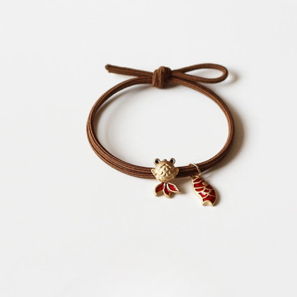 Leaping Dragon Gate Hair Tie - 2024 New Trendy Student Hair Band, Lucky Elastic for Women's Hair Ties