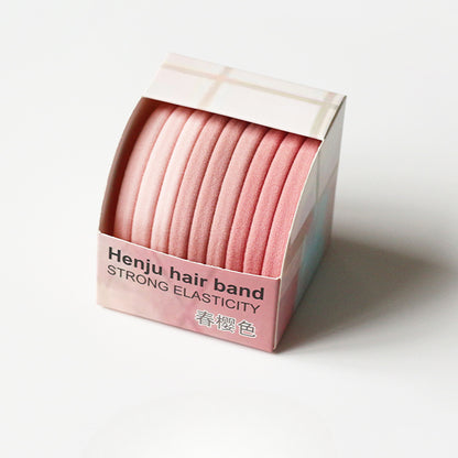 10 Seamless Hair Ties - 2024 Elegant Hair Bands for Women